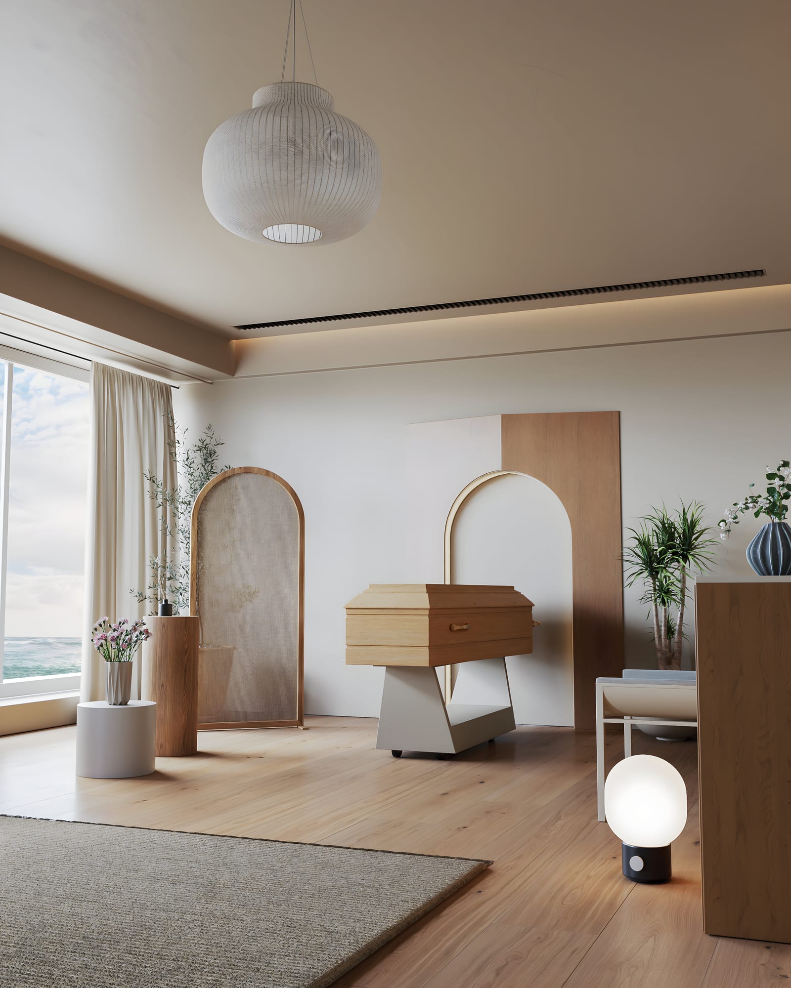 Aménagement Neorite, salon funéraire conçu à Niort