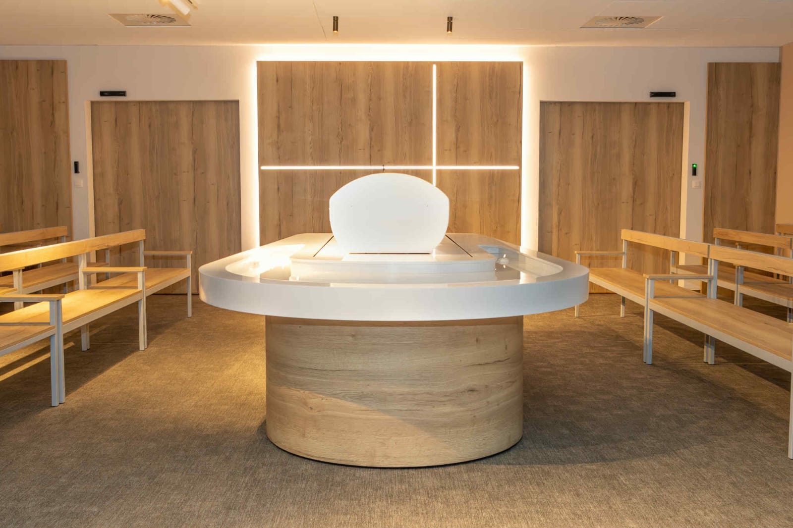 La Source installée chez Centre Funéraire Zammattio & Fils, Charleroi (Belgique)